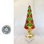 Autres décorations de Noël - Sapin de Noël LED Pailleté – Motif Géométrique avec Éclairage Blanc Chaud (Option DC) - BLUE STAR B.V.