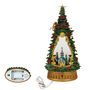Crèches et santons - Lantern Snow Globe Arbre de Noël LED – Scène d’Église (LED Blanc Chaud) – Minuterie & Option DC - BLUE STAR B.V.