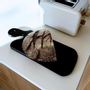 Kitchen utensils - Black teak wood cutting board - FINNO M - HYDILE