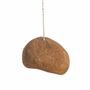 Hanging lights - Teak sawdust pendant light - OSLO S - HYDILE