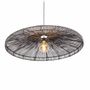 Hanging lights - Black rattan pendant light - ESSO XL - HYDILE
