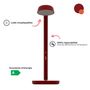 Objets design - Lampe Polux - Rouge sombre & Corail - LUMINAIRES POLUX