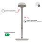 Objets design - Lampe Polux - Blanc chaud & Gris - LUMINAIRES POLUX