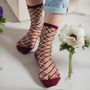Cadeaux - Brooklyn Bridge Bordeaux 36-38 : chaussettes transparentes résille - ATELIER ST EUSTACHE