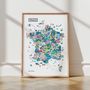 Poster - France - LIFE ON MAPS