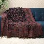 Plaids - Vintage Mughal Merino Wool Blanket Shawl – Black Multi - BRIGHT STAR
