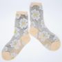 Gifts - Murano Crème 39-41 : floral transparent socks - ATELIER ST EUSTACHE