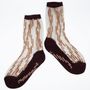 Gifts - Palina Brune 39-41 : striped transparent socks - ATELIER ST EUSTACHE