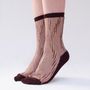 Gifts - Palina Brune 39-41 : striped transparent socks - ATELIER ST EUSTACHE