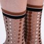 Cadeaux - Vetrata Brune 39-41 : chaussettes transparentes à pois colorés - ATELIER ST EUSTACHE