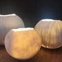 Céramique - Lampe à poser Luna et Chrysalis - ATELIER SUR LA RIVIERE - SYLVAIN FEZZOLI
