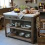 Autres tables - Table de service Grimaud m. plateau en marbre - CHIC ANTIQUE A/S