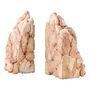 Sculptures, statuettes and miniatures - Catharsis Bookends – Set of Two Stone Sculptures, Dusty Coral - COKI