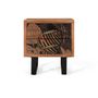 Night tables - Acacia wood and metal bedside table - GINER Y COLOMER