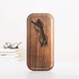Kitchen utensils - Long wooden serving tray - Trompe-l'oeil glasses 15x32 cm - MONBOPLATO