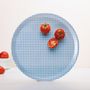 Plateaux - Plateau de service rond en bois - Tomates en trompe-l'œil 38 cm - MONBOPLATO