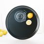 Plateaux - Plateau de service rond en bois - Citrons en trompe-l'œil 38 cm - MONBOPLATO