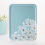 Trays - Rectangular wooden serving tray - Wildflowers 43x33 cm - MONBOPLATO