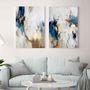 Aménagements pour bureau - « Flow » Série de peintures abstraites texturées faites à la main - MATISS ART STUDIO