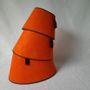 Blinds - Orange linen lampshade - CÔTE OUEST DÉCO - PRO