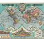 Cadeaux - Puzzle Mappemonde 1500 pièces - LES JOLIES PLANCHES