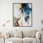 Office design and planning - « Flux » Series of handmade textured abstract paintings - MATISS ART STUDIO