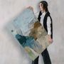 Office design and planning - « Fall » Series of handmade textured abstract paintings - MATISS ART STUDIO