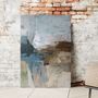 Office design and planning - « Fall » Series of handmade textured abstract paintings - MATISS ART STUDIO