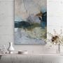 Office design and planning - « Fall » Series of handmade textured abstract paintings - MATISS ART STUDIO