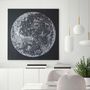 Office design and planning - « Moon » Series of handmade textured abstract paintings - MATISS ART STUDIO
