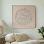Office design and planning - « Moon » Series of handmade textured abstract paintings - MATISS ART STUDIO