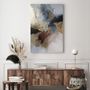 Office design and planning - « Rime » Series of handmade textured abstract paintings - MATISS ART STUDIO