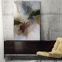 Office design and planning - « Rime » Series of handmade textured abstract paintings - MATISS ART STUDIO