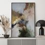 Office design and planning - « Rime » Series of handmade textured abstract paintings - MATISS ART STUDIO