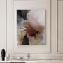 Office design and planning - « Rime » Series of handmade textured abstract paintings - MATISS ART STUDIO