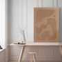 Office design and planning - « Bay » Series of handmade textured abstract paintings - MATISS ART STUDIO