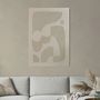 Office design and planning - « Bay » Series of handmade textured abstract paintings - MATISS ART STUDIO