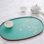 Kitchen utensils - Mother of Pearl Korean Hemp Cloth Lacquered Tray - FEBRUARY MOUNTAIN