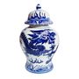 Vases - Pot à Gingembre Porcelaine Bleu blanc Dragon Peint à la Main - GALERIE D'ORIENT