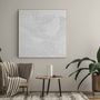 Office design and planning - « Fluency » Series of handmade textured abstract paintings - MATISS ART STUDIO