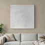 Office design and planning - « Fluency » Series of handmade textured abstract paintings - MATISS ART STUDIO
