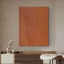 Office design and planning - “Nile” Series of handmade textured abstract paintings - MATISS ART STUDIO