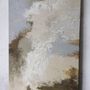 Office design and planning - « Fjord » Series of handmade textured abstract paintings - MATISS ART STUDIO