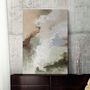 Office design and planning - « Fjord » Series of handmade textured abstract paintings - MATISS ART STUDIO