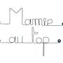 Other wall decoration - Wire Wall Decoration\" Granny at the top\ "” - to be punched - BIJOUX DE MUR