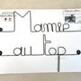 Other wall decoration - Wire Wall Decoration\" Granny at the top\ "” - to be punched - BIJOUX DE MUR