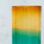 Verres - Verre soufflé en ambre et turquoise - HUAKAL