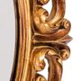 Miroirs - Antique Gold Ornate Baroque Oval Wall Mirror - MCGOWAN RUTHERFORD LTD