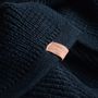 Scarves - JULES black knitted scarf - MONSIEUR CHARLI