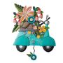 Horloges - Horloge Scooter CLock - Allen Designs - ENESCO FRANCE